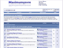 Tablet Screenshot of maximumcevre.com